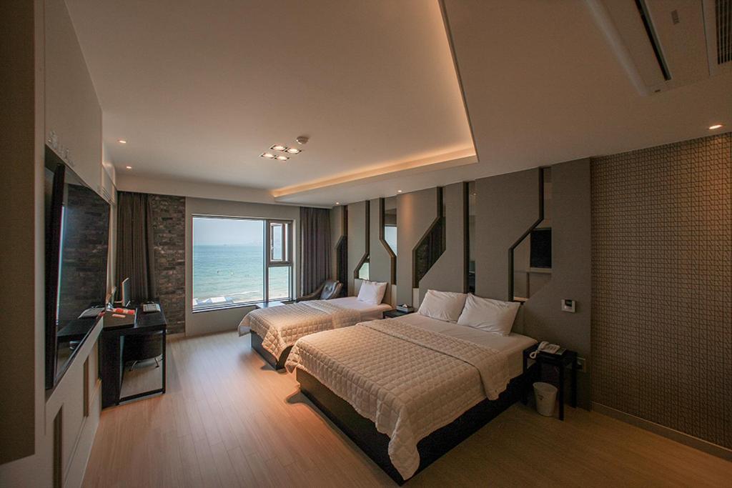 Pohang Hotel View Bagian luar foto